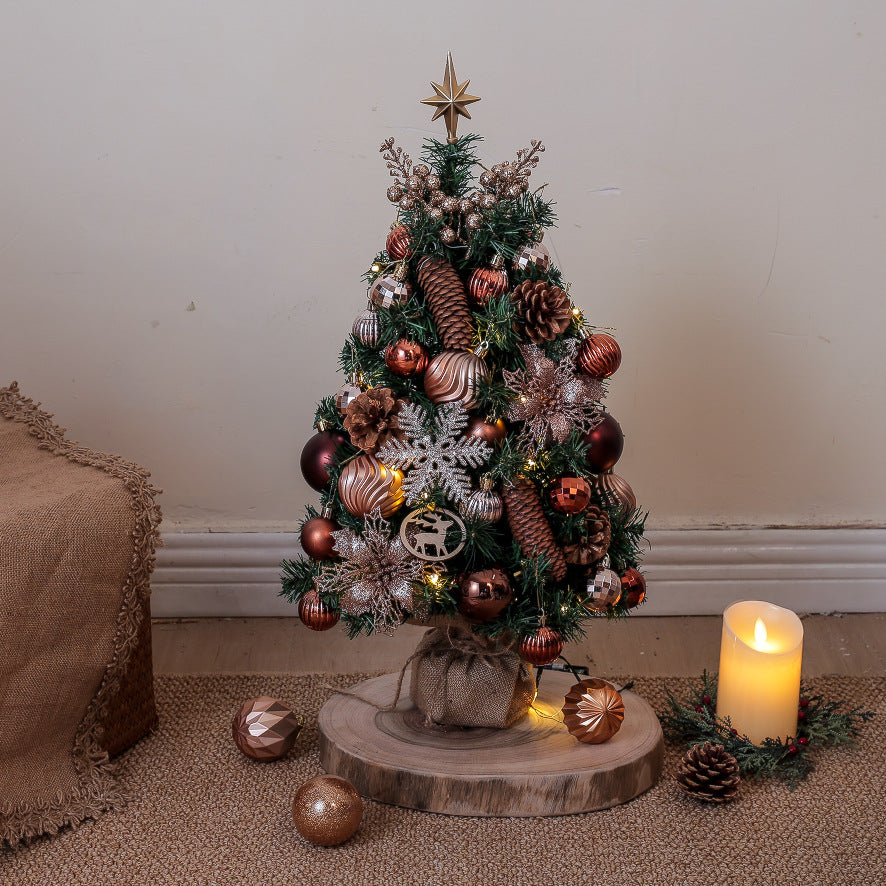 Weihnachtsbaum-Set mit LED-Beleuchtung, 45 cm