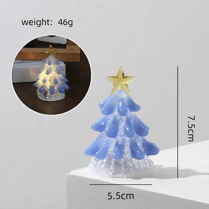 Handgeferti Glas-Weihnachtsbaum-Nachtleuchte