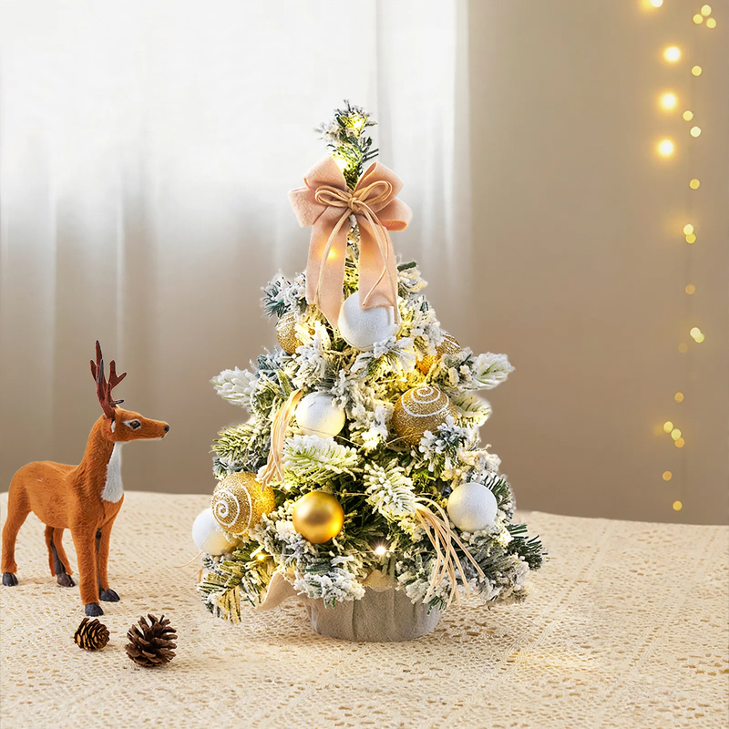Mini-Weihnachtsbaum mit Schleifendekoration, PVC