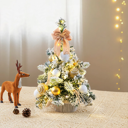 Mini-Weihnachtsbaum mit Schleifendekoration, PVC