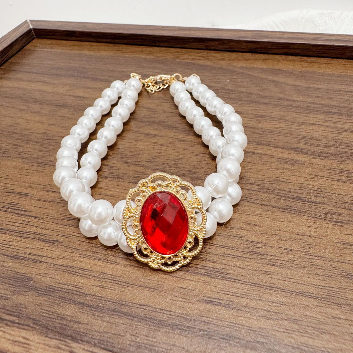 Perlenhalsband für Katzen und kleine Hunde, Prinzessin-Stil