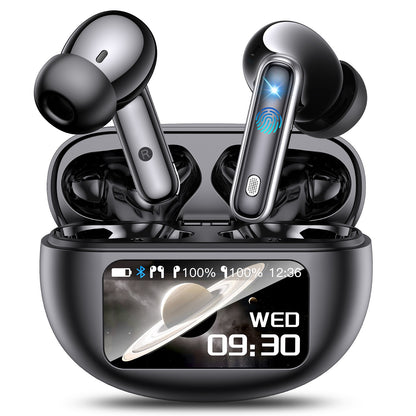 Kabellose In-Ear-Kopfhörer mit Farbdisplay