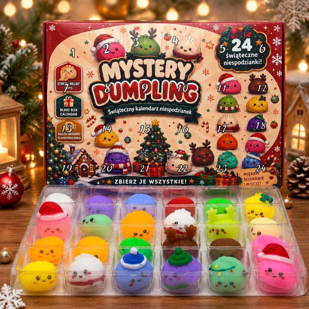 Weihnachts-Adventskalender mit 24 Anti-Stress-Spielzeugen