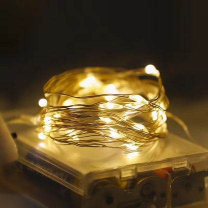 LED-Kupferdraht-Lichterkette, batterie- oder USB-betrieben