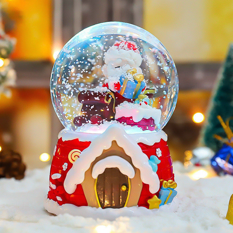 Dekoratives Weihnachtskugel-Musikspieluhr-Set