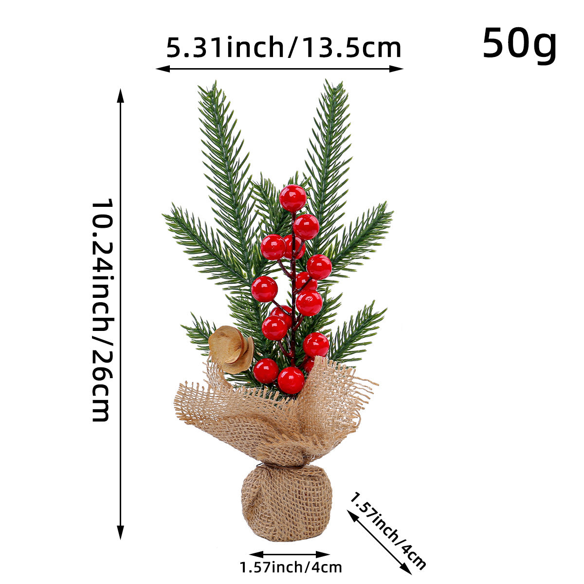 Mini-Weihnachtsbaum-Dekoration, 25 cm