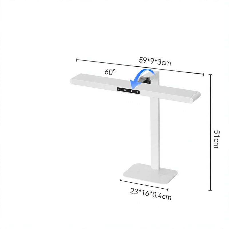 Augenschonende LED-Schreibtischlampe mit Vollspektrum