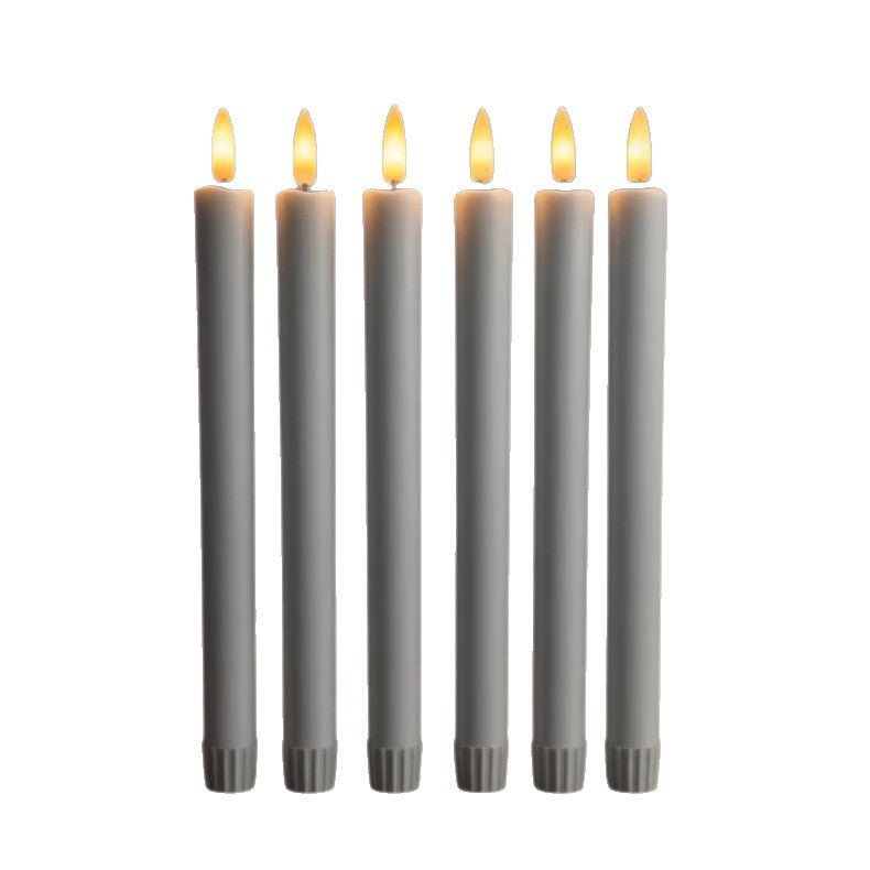 LED-Stabkerzen-Set, 6 Stück, mit Fernbedienung