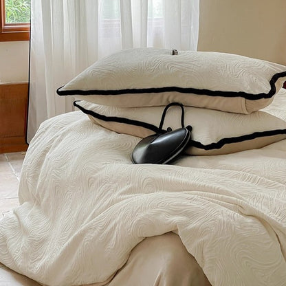Gestepptes Milchfaser-Fleece Bettwäsche-Set, extra dick