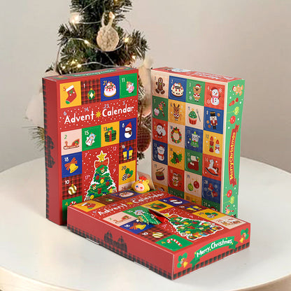 Leere 24-Fächer-Weihnachtsbox für Adventskalender