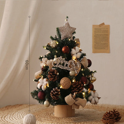 Kompakter PE-Weihnachtsbaum mit Beleuchtung, 45-90 cm