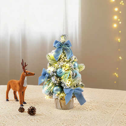 Mini-Weihnachtsbaum mit Schleifendekoration, PVC