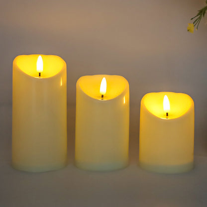 LED-Stumpenkerze mit Flackereffekt