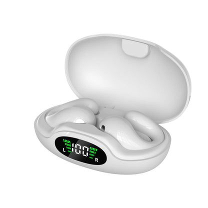 Bluetooth-Ohrhörer mit Clip-Befestigung und Anzeige