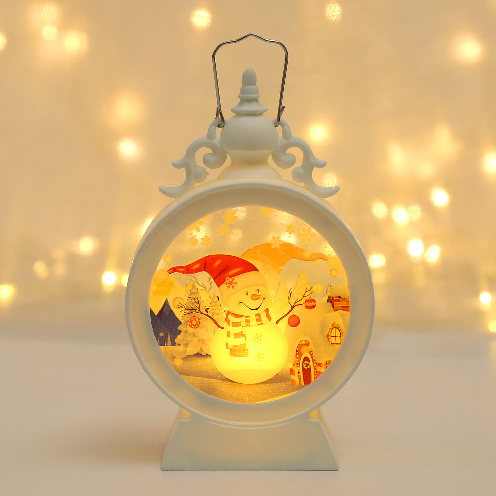 Dekorative LED-Laterne mit Weihnachtsmotiv