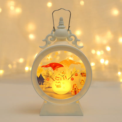 Dekorative LED-Laterne mit Weihnachtsmotiv