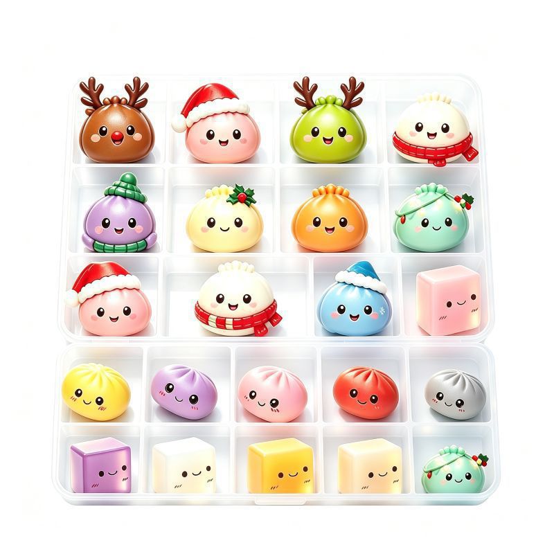 Weihnachts-Adventskalender mit 24 Anti-Stress-Spielzeugen