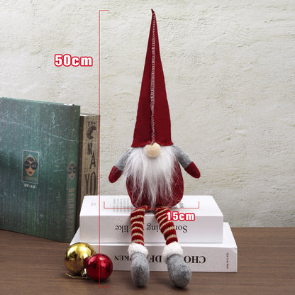 Weihnachts-Wichtelfigur mit langen Beinen