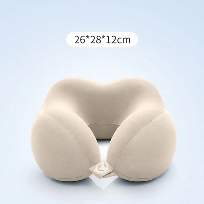 Memory-Foam U-Kissen mit 360°-Nackenstütze