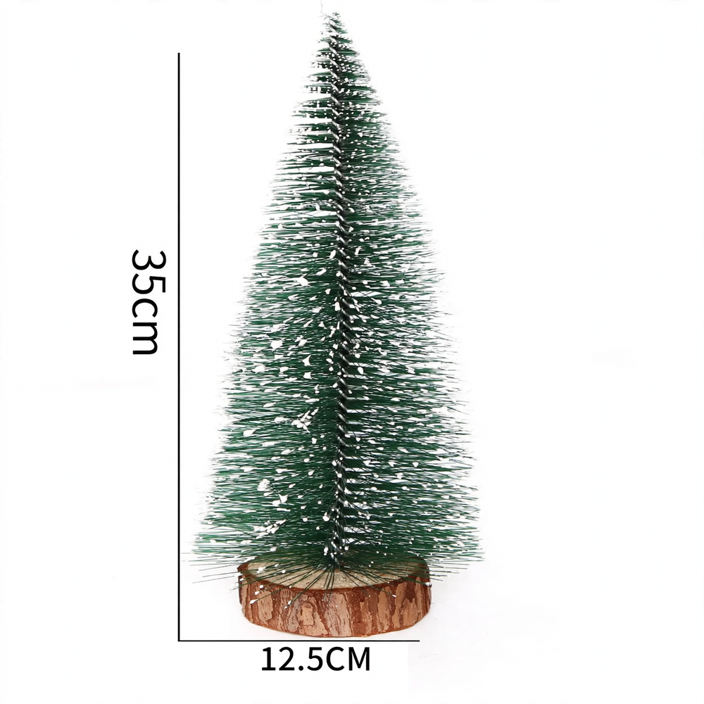 Mini-Weihnachtsbaum aus Kiefernnadeln mit Kunstschnee, 40 cm