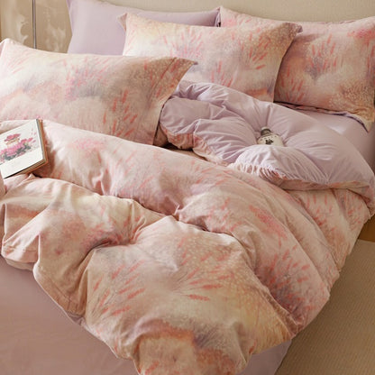 Milchfaser-Fleece Bettwäsche-Set, 4-teilig, verschiedene Designs