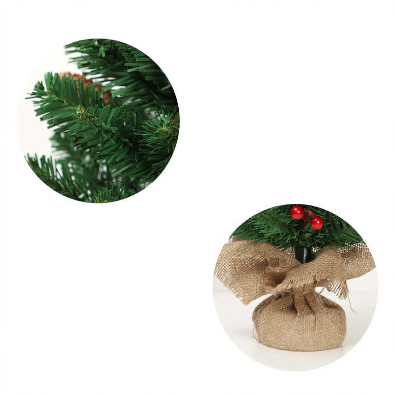 Mini-Weihnachtsbaum mit Tannenzapfen, 60 cm