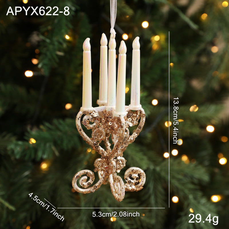 Dekorative Weihnachtsanhänger aus Kunststoff