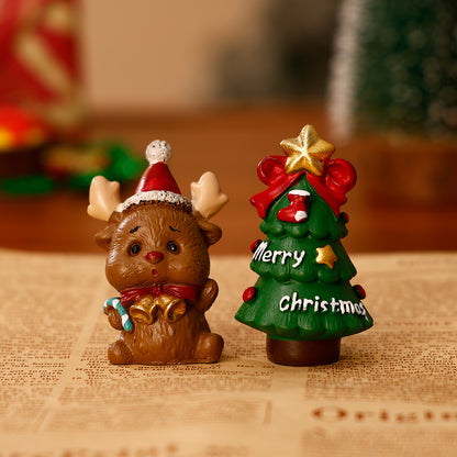 Dekorative Weihnachtsfiguren aus Kunstharz