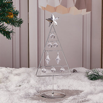 Dekorative LED-Weihnachtsbaum-Figur aus Metall