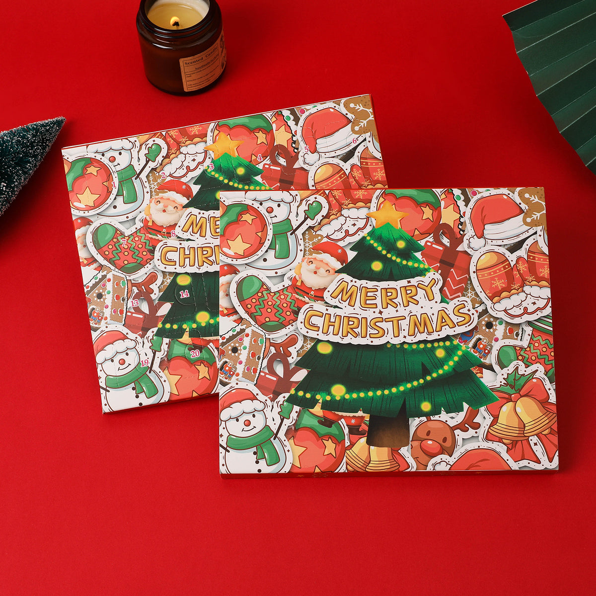 Weihnachts-Adventskalender mit DIY-Schmuckset
