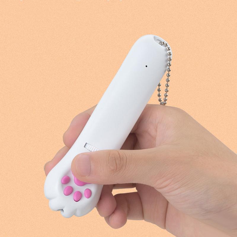 PurrPlay USB-wiederaufladbares Katzenlaser-Spielzeug – Interaktives LED-Licht mit 4 Kartuschen