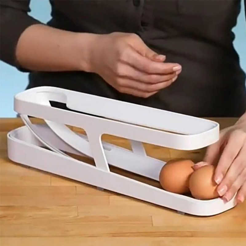 Automatische Scroll-Ei-Regalhalter-Aufbewahrungsbox | Brehn