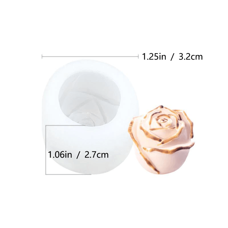 Brehn | 3D Silikon Rosenform Eiswürfelform