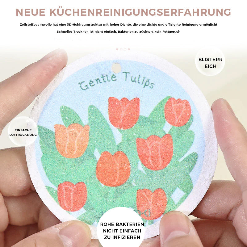 Brehn | Küchenblumendruck Holzzellstoff Baumwolltuch