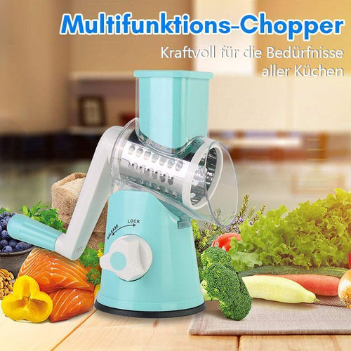 Multifunktions-Chopper manuelle rotierende Reibe Gemüse Obst Cutter Küchengeräte | Brehn
