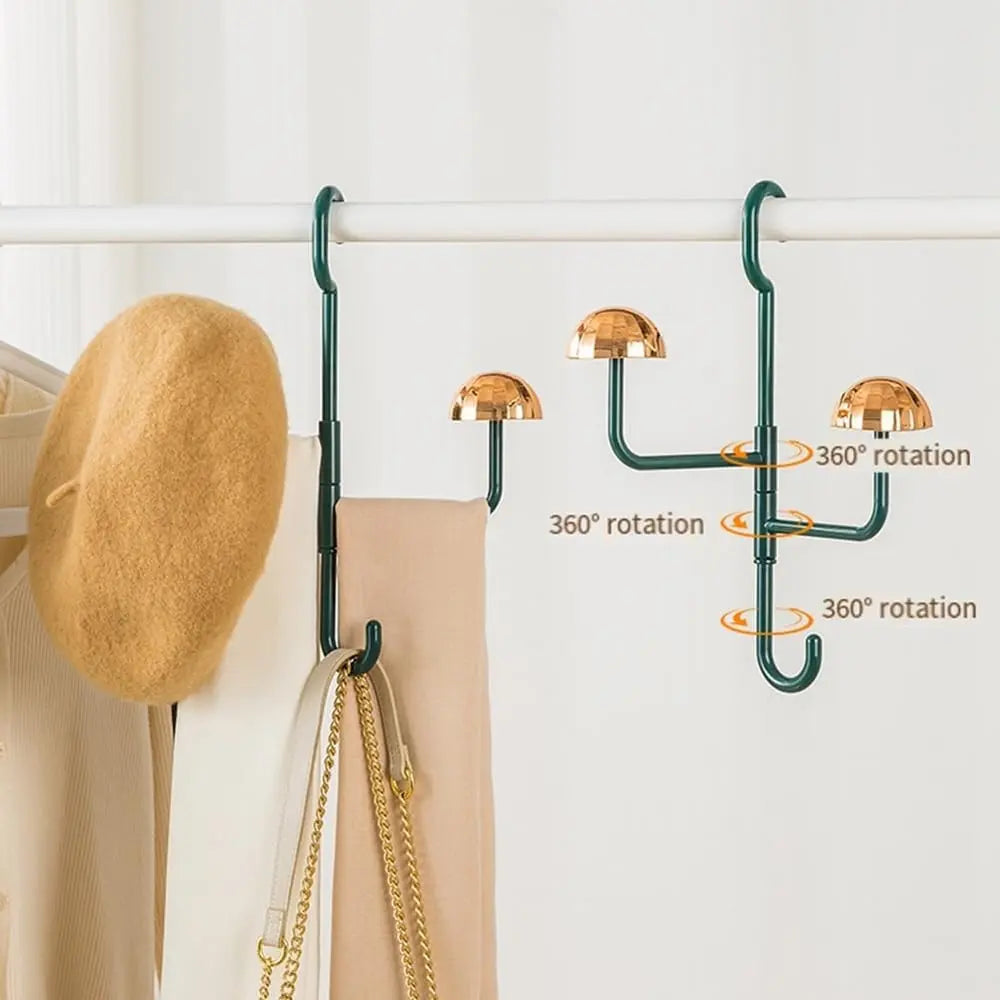 360° Redating Hängende Aufbewahrung – Eleganter Organizer für Kleidung, Hüte & Accessoires
