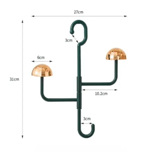 360° Redating Hängende Aufbewahrung – Eleganter Organizer für Kleidung, Hüte & Accessoires