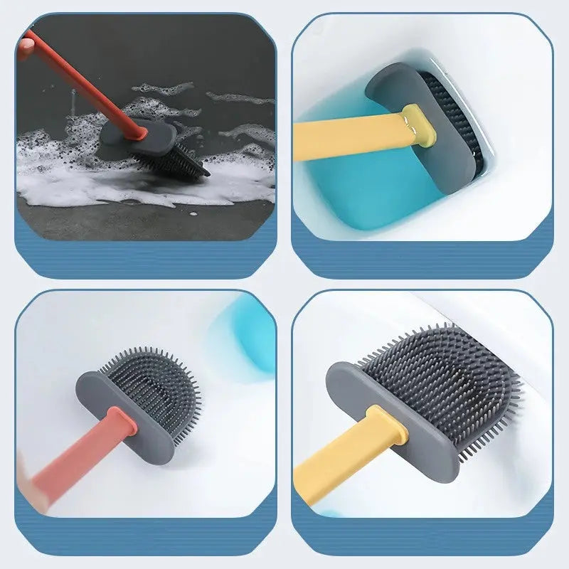 Hygienische Silikon Toilettenbürste – Tiefenreinigung ohne Kratzer