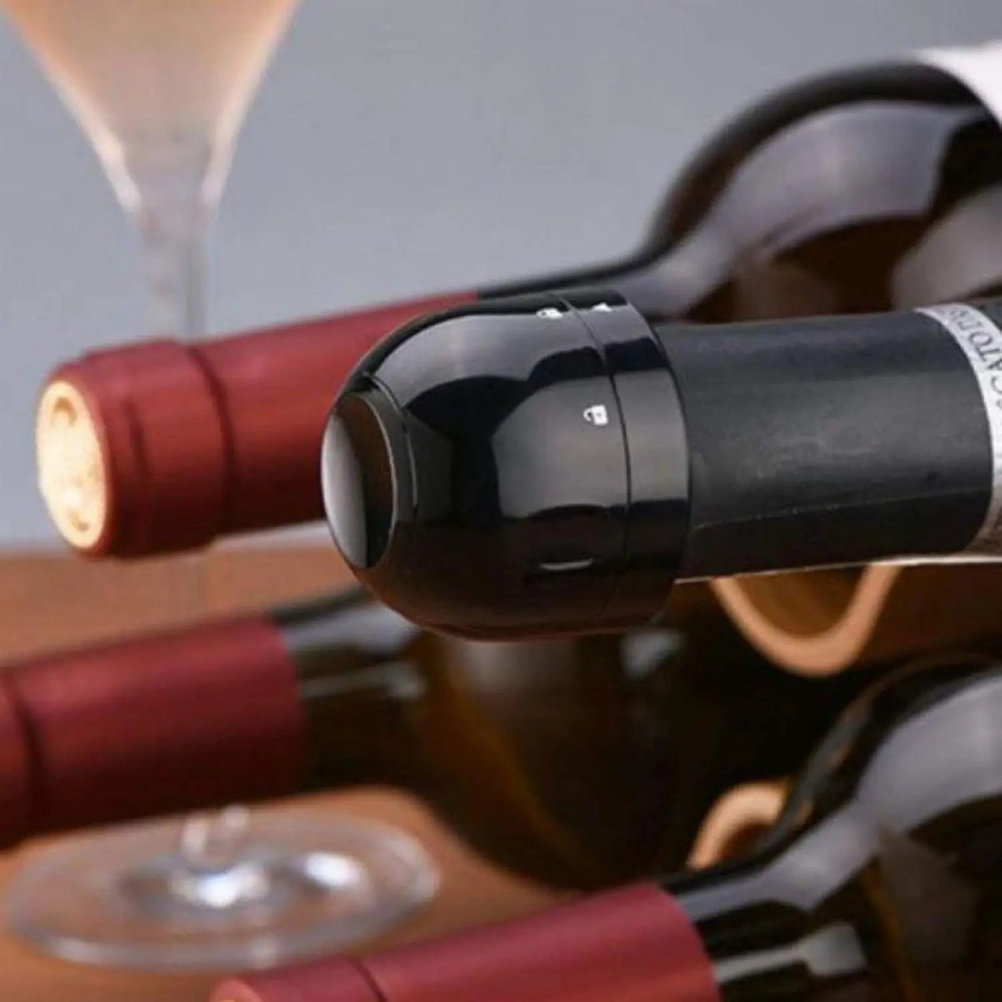 Weinstopper mit Vakuumfunktion – Bewahrt Aroma & Kohlensäure zuverlässig
