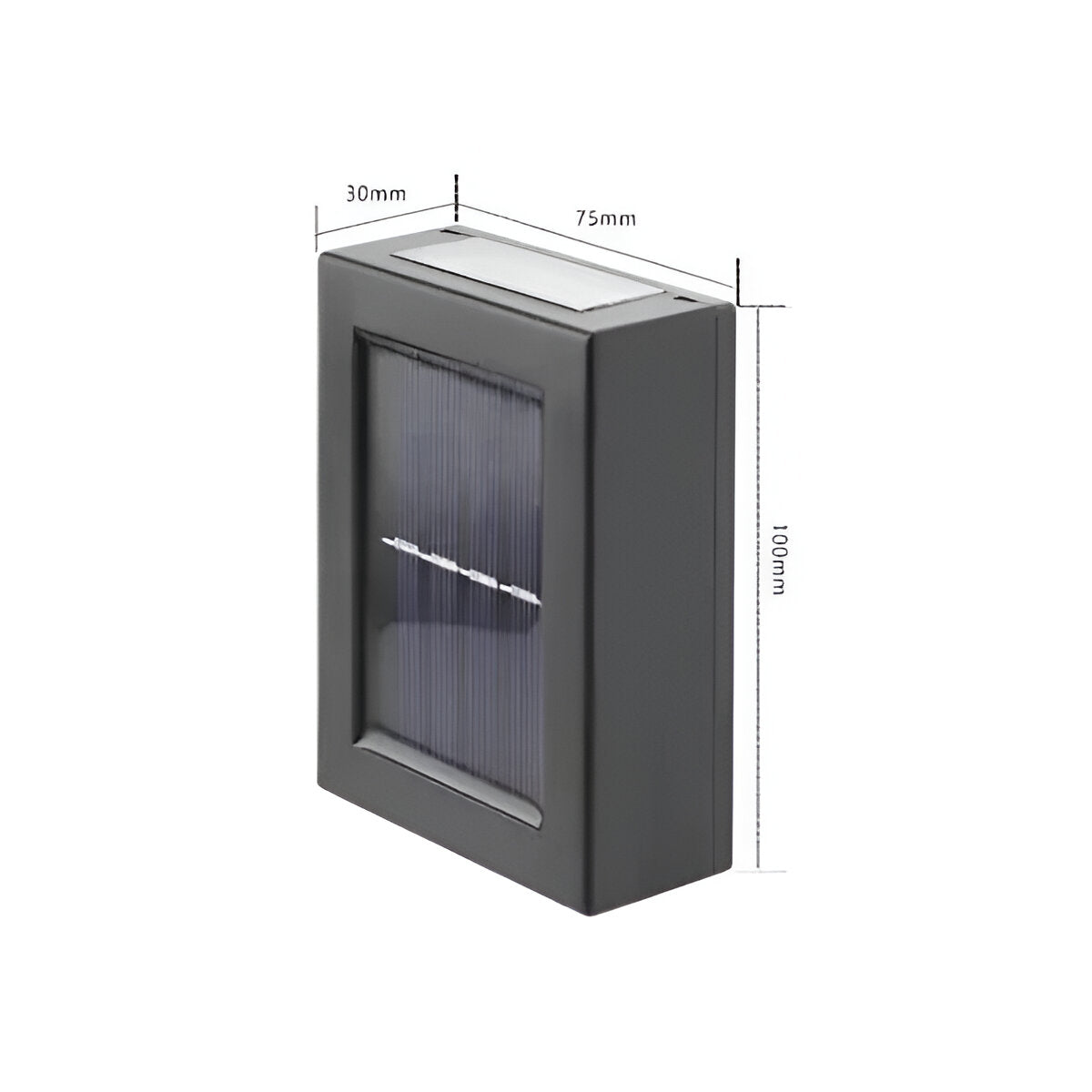 Brehn | Solar Außenlampe LED IP65 wasserdicht Schwarz