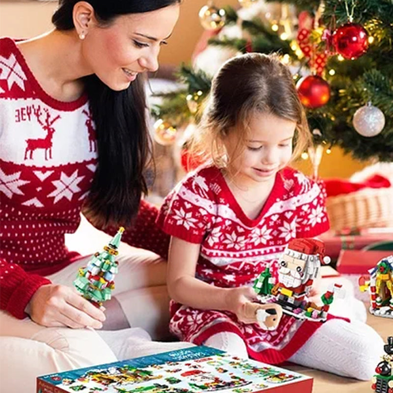 Brehn | Weihnachts-Adventskalender Überraschungs-Bausteinset