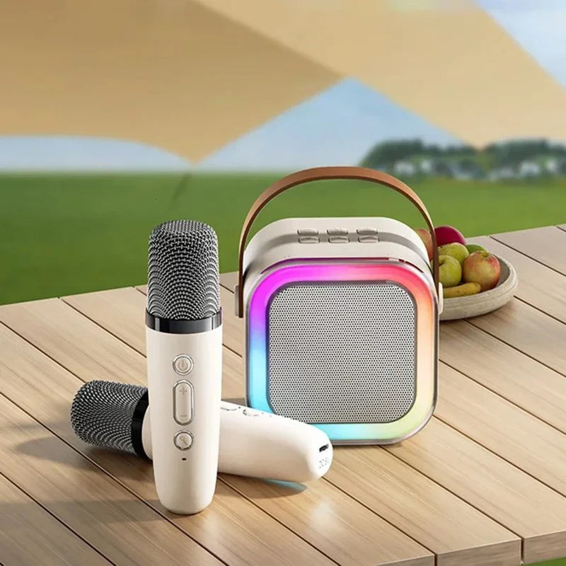 Brehn | Mini-Karaoke-Maschine für Kinder mit drahtlosen Mikrofonen
