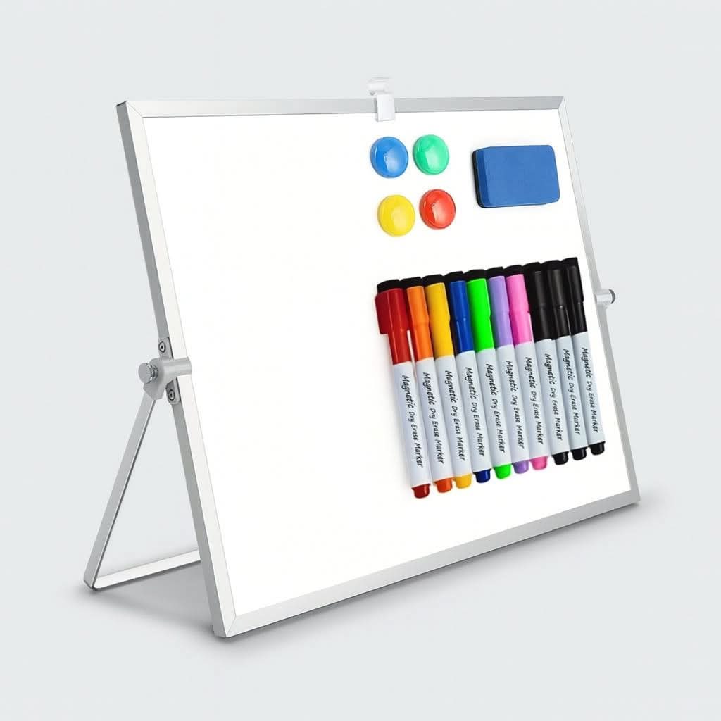 Tragbares magnetisches Whiteboard mit Ständer und Zubehör