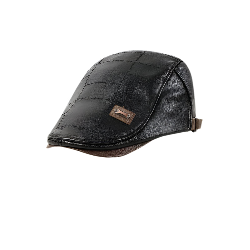 Brehn | ElderLux Plüschleder-Beret | Gemütliche Eleganz für ein warmes Wintererlebnis