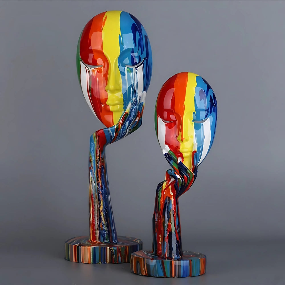 Abstrakte Gesichts-Kunstskulptur | Brehn