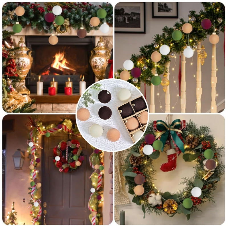 Brehn | Samt Weihnachtsornamente. 12 Stück