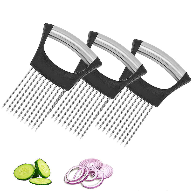 Edelstahl Zwiebel Cutter Halter, Lebensmittel Schneider Assistent Tomatenschneider Halter | Brehn