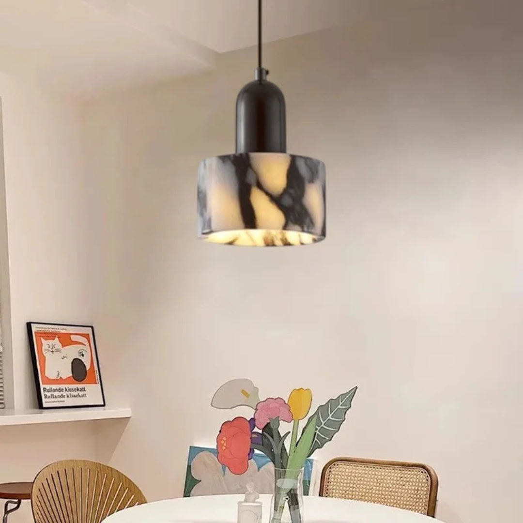 Brehn | Luxus Schwarze Marmor Design Pendelleuchte