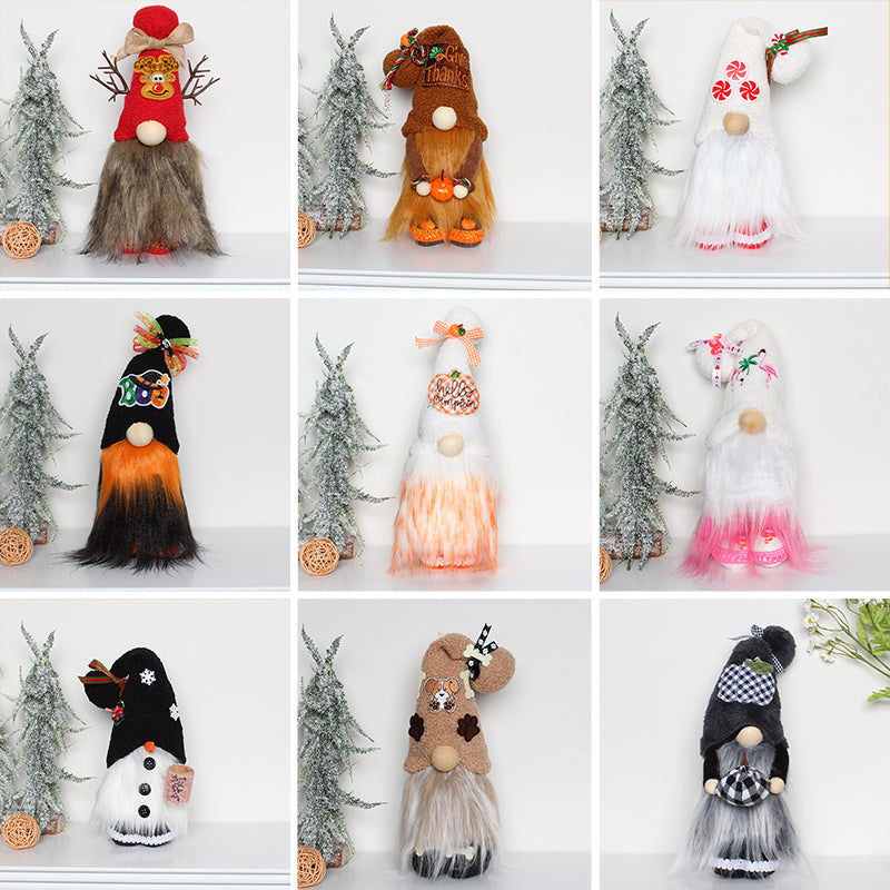 Brehn | Weihnachts Gesichtslose Puppen Gnome Dekorationen