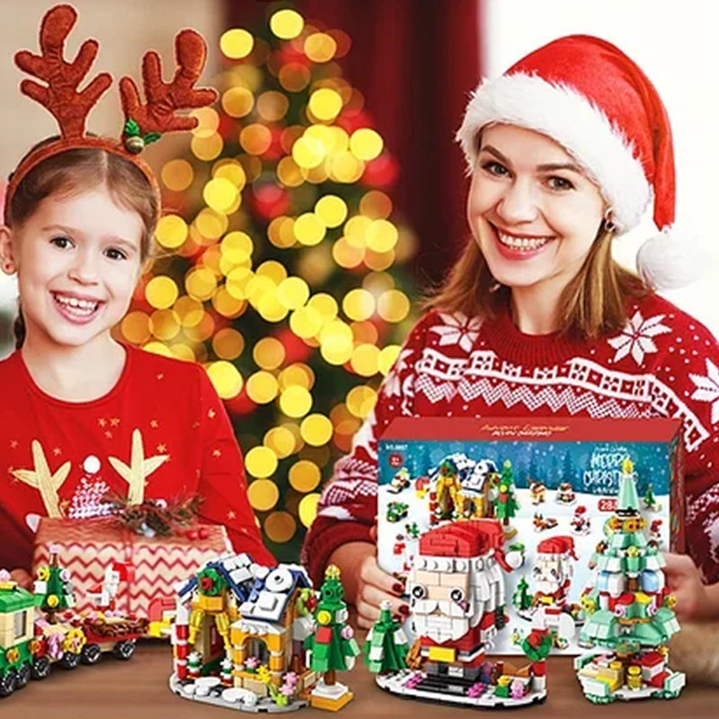 Brehn | Weihnachts-Adventskalender Überraschungs-Bausteinset